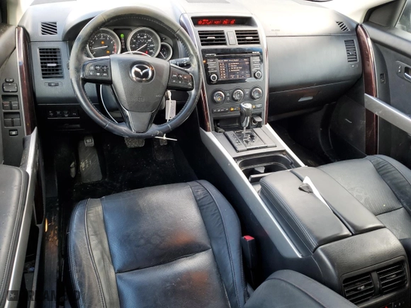 2015 Mazda CX-9 Grand Touring with VIN JM3TB2DA3F0459285, listed as a Copart auction lot 46075045 with 102,336 mi miles and Salvage Title. Bid and sale history available at carsss.com. Image 8.
