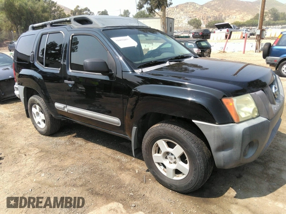 2005 Nissan Xterra S with VIN 5N1AN08W35C614783, listed as a IAAI auction lot 31092059 with 156,244 mi miles and . Bid and sale history available at DreamBid. Image 1.
