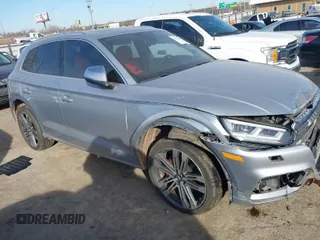 2018 Audi SQ5 Prestige with VIN WA1C4AFY5J2134488, listed as a IAAI auction lot 41430184 with 82,332 mi miles. Bid and sale history available at carsss.com. Image 1.