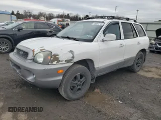 2002 Hyundai Santa Fe with VIN KM8SB12B92U269905, listed as a Copart auction lot 43964245 with 314,749 mi miles and Salvage Title. Bid and sale history available at carsss.com. Image 1.
