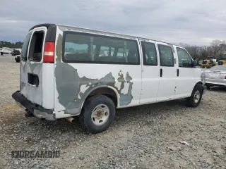 2007 Chevrolet Express Passenger with VIN 1GAHG39UX71101095, listed as a Copart auction lot 41585775 with 356,651 mi miles and Salvage title. Bid and sale history available at DreamBid. Image 3.