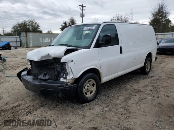 2005 Chevrolet Express Cargo z VIN 1GCFG15X651115978, wystawiony jako Copart lot #88572355 z przebiegiem 149 920 mil mil oraz Szkoda całkowita • Salvage title. Historia ofert i sprzedaży dostępna na DreamBid. Obrazek 1.