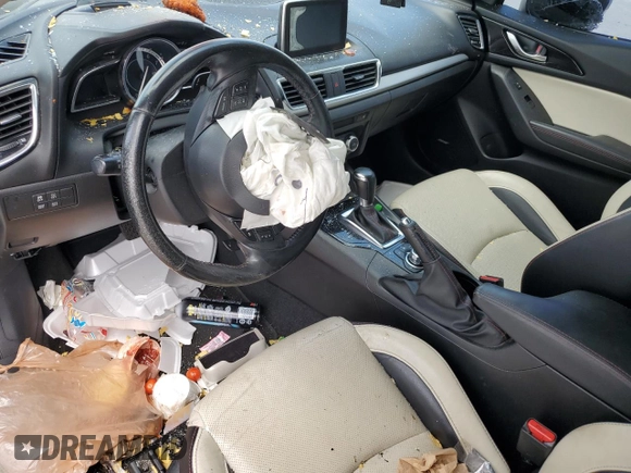 2014 Mazda 3 S Grand Touring with VIN JM1BM1M33E1215459, listed as a Copart auction lot 59188005 with Not provided miles and Salvage title. Bid and sale history available at DreamBid. Image 8.