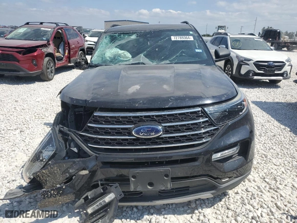 2020 Ford Explorer XLT with VIN 1FMSK7DH8LGC90104, listed as a Copart auction lot 72789364 with 0 mi miles and Salvage Title. Bid and sale history available at carsss.com. Image 5.