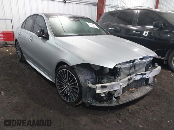 2023 Mercedes-Benz C 300 with VIN W1KAF4GB8PR105415, listed as a IAAI auction lot 41730266 with 21,461 mi miles and . Bid and sale history available at DreamBid. Image 1.