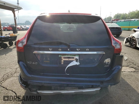 2015 Volvo XC60 T5 with VIN YV4612RK3F2716604, listed as a Copart auction lot 59855665 with 100,989 mi miles and Salvage title. Bid and sale history available at DreamBid. Image 6.