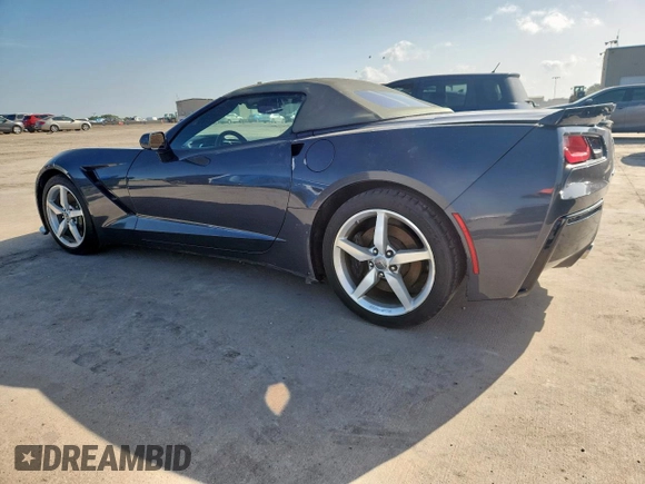 2014 Chevrolet Corvette Z51 2LT with VIN 1G1YJ3D77E5123886, listed as a Copart auction lot 64612555 with 91,136 mi miles and Clean title. Bid and sale history available at DreamBid. Image 2.
