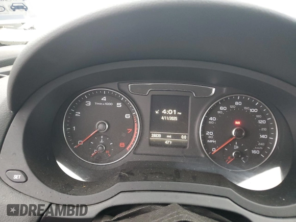 2018 Audi Q3 Premium with VIN WA1ECCFS5JR003572, listed as a Copart auction lot 51213445 with 28,839 mi miles and Salvage Title. Bid and sale history available at carsss.com. Image 9.