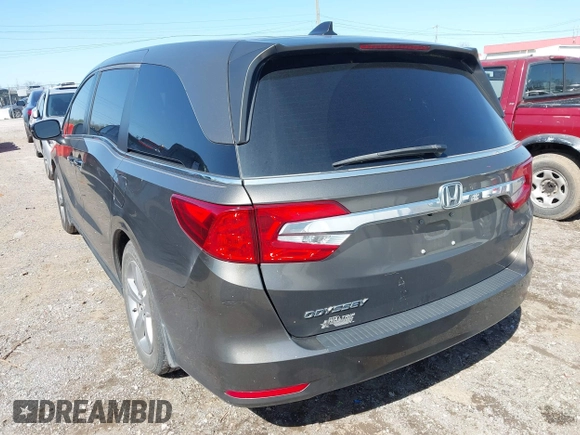 2019 Honda Odyssey EX-L with VIN 5FNRL6H78KB115260, listed as a IAAI auction lot 41962095 with 146,658 mi miles and . Bid and sale history available at DreamBid. Image 3.