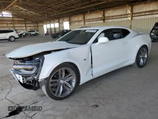2017 Chevrolet Camaro 1LT with VIN 1G1FB1RS2H0133636, listed as a Copart auction lot 82676734 with 96,129 mi miles and Salvage Title. Bid and sale history available at carsss.com. Image 1.