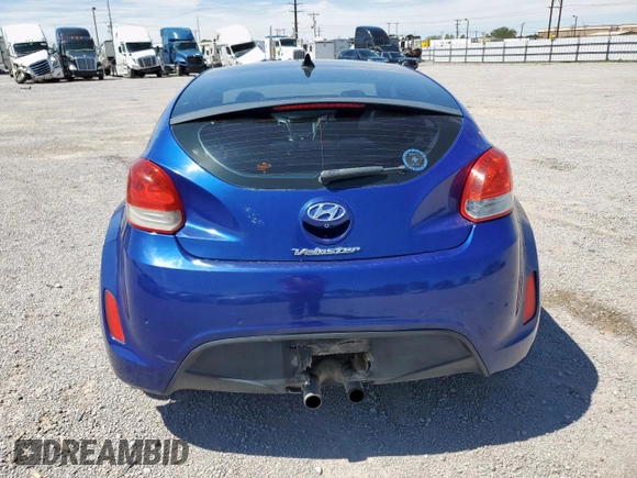 2013 Hyundai Veloster w/Red Int with VIN KMHTC6AD2DU150842, listed as a Copart auction lot 66378455 with 119,901 mi miles and Clean title. Bid and sale history available at DreamBid. Image 6.