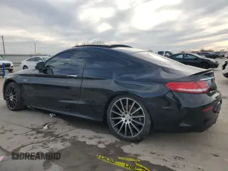 2018 Mercedes-Benz C 43 AMG with VIN WDDWJ6EB0JF668017, listed as a Copart auction lot 43320755 with 99,017 mi miles and Salvage Title. Bid and sale history available at DreamBid. Image 2.