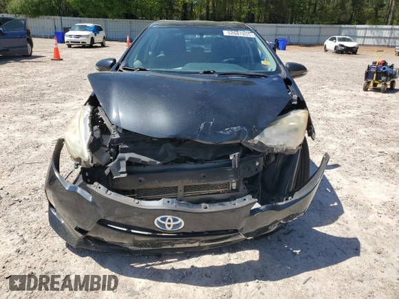 2012 Toyota Prius One with VIN JTDKDTB36C1502886, listed as a Copart auction lot 52687805 with Not Provided miles and Salvage Title. Bid and sale history available at carsss.com. Image 5.