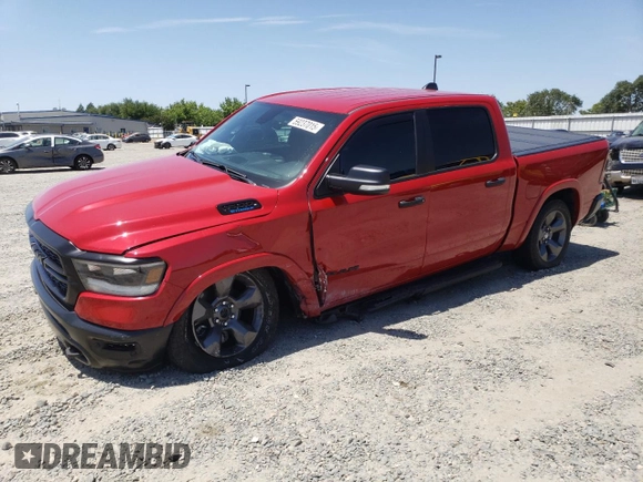 2022 Ram 1500 Big Horn with VIN 1C6RRFFG4NN245437, listed as a Copart auction lot 59237015 with 29,611 mi miles and Salvage title. Bid and sale history available at DreamBid. Image 1.