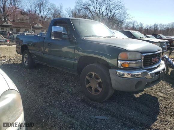 2003 GMC Sierra 1500 Work Truck with VIN 1GTEK14V03E379858, listed as a Copart auction lot 50014155 with 0 mi miles and Salvage Title. Bid and sale history available at carsss.com. Image 4.
