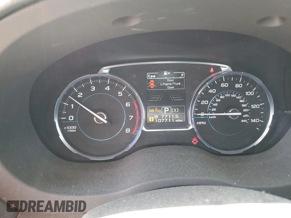 2017 Subaru Forester Touring with VIN JF2SJGWC1HH476823, listed as a Copart auction lot 59230835 with 107,711 mi miles and Salvage title. Bid and sale history available at DreamBid. Image 9.