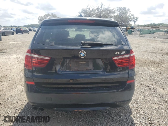 2012 BMW X3 28i with VIN 5UXWX5C56CL723153, listed as a Copart auction lot 52357795 with 93,916 mi miles and Salvage Title. Bid and sale history available at DreamBid. Image 6.