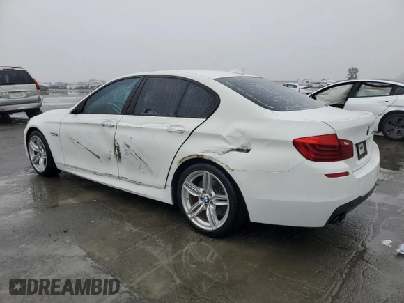 2014 BMW 5 Series 535d with VIN WBAXA5C58ED690187, listed as a Copart auction lot 86191924 with 116,624 mi miles and Salvage Title. Bid and sale history available at carsss.com. Image 2.