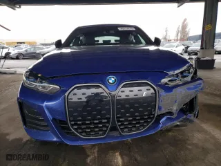 2023 BMW i4 eDrive40 with VIN WBY73AW07PFR45505, listed as a Copart auction lot 49113715 with 12,876 mi miles and Salvage Title. Bid and sale history available at carsss.com. Image 5.