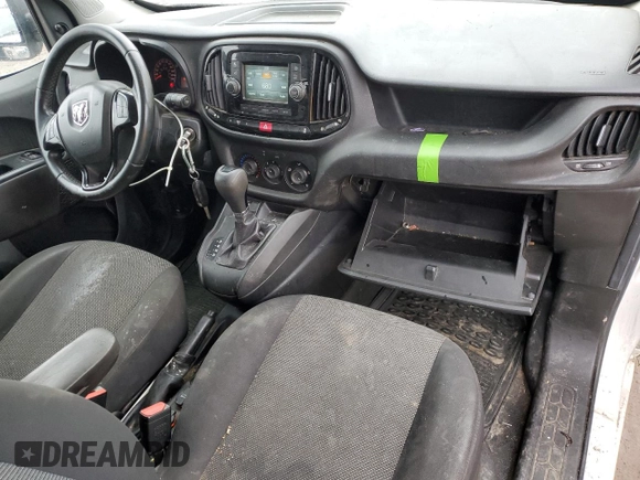 2015 Ram ProMaster City Cargo with VIN ZFBERFCT7F6A09438, listed as a Copart auction lot 52624485 with 327,533 mi miles and Salvage Title. Bid and sale history available at DreamBid. Image 8.