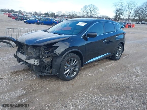 2021 Nissan Murano SV with VIN 5N1AZ2BJ8MC105459, listed as a IAAI auction lot 41591478 with 114,295 mi miles. Bid and sale history available at carsss.com. Image 20.