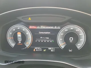 2019 Audi A7 Prestige with VIN WAUV2AF29KN037341, listed as a Copart auction lot 63105854 with 28,745 mi miles and Salvage Title. Bid and sale history available at carsss.com. Image 9.