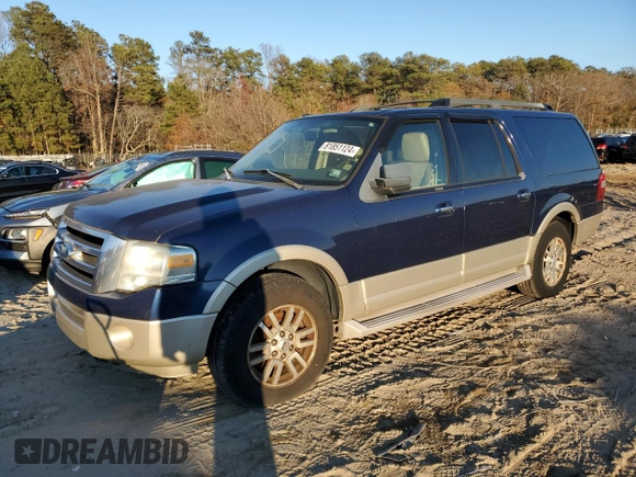 2009 Ford Expedition EL Eddie Bauer with VIN 1FMFK18539EB10658, listed as a Copart auction lot 81851124 with 204,734 mi miles and Clean Title. Bid and sale history available at carsss.com. Image 1.
