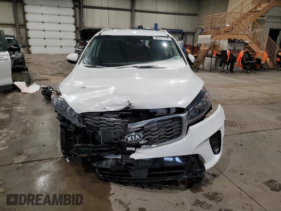 2020 Kia Sorento LX V6 with VIN 5XYPGDA51LG700748, listed as a Copart auction lot 50105295 with 43,620 mi miles and Salvage Title. Bid and sale history available at carsss.com. Image 5.