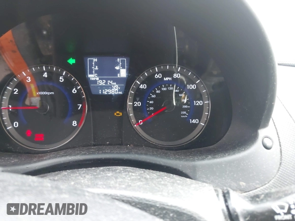 2015 Hyundai Accent Sport with VIN KMHCU5AE3FU205849, listed as a IAAI auction lot 41827093 with 112,980 mi miles. Bid and sale history available at carsss.com. Image 7.