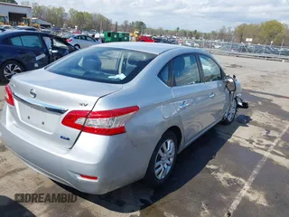 2013 Nissan Sentra S with VIN 3N1AB7AP7DL608340, listed as a IAAI auction lot 41864052 with Not Provided miles and . Bid and sale history available at DreamBid. Image 4.