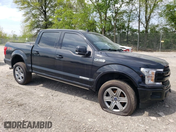 2018 Ford F-150 XL with VIN 1FTFW1E17JFD68061, listed as a Copart auction lot 53509535 with 189,189 mi miles and Salvage title. Bid and sale history available at DreamBid. Image 4.