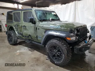 2023 Jeep Wrangler с VIN 1C4JJXN60PW604923, выставлен на аукционе Copart как лот 52259215 с пробегом 22 198 миль миль и Списание • Salvage title. История ставок и продаж доступна на DreamBid. Изображение 4.
