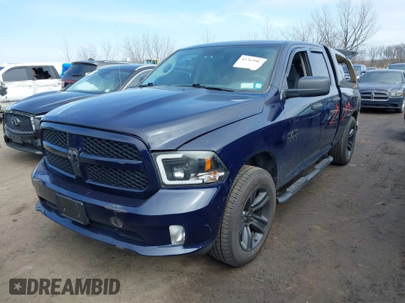2018 Ram 1500 Express with VIN 1C6RR7FG4JS269271, listed as a IAAI auction lot 41763984 with 47,447 mi miles. Bid and sale history available at carsss.com. Image 2.