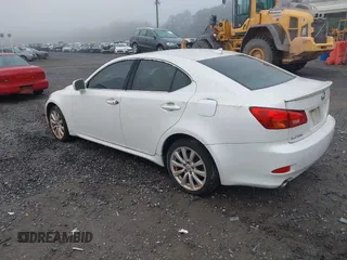 2008 Lexus IS 250 with VIN JTHCK262185021125, listed as a IAAI auction lot 42116078 with 161,617 mi miles. Bid and sale history available at carsss.com. Image 3.