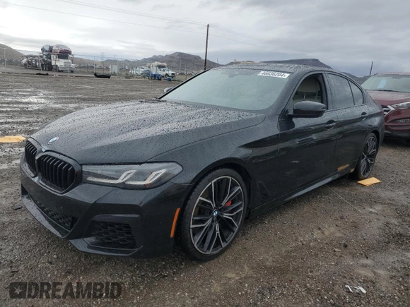 2022 BMW 5 Series M550i xDrive with VIN WBA13BK02NCH84353, listed as a Copart auction lot 46836204 with Not provided miles and Salvage title. Bid and sale history available at DreamBid. Image 1.