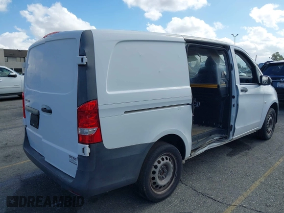2017 Mercedes-Benz Metris Cargo with VIN WD3PG2EAXH3301693, listed as a IAAI auction lot 42233752 with 125,820 mi miles and . Bid and sale history available at DreamBid. Image 4.