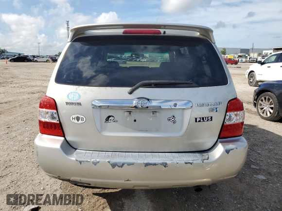 2006 Toyota Highlander Hybrid with VIN JTEDW21A160014092, listed as a Copart auction lot 69843364 with 119,839 mi miles and Salvage Title. Bid and sale history available at carsss.com. Image 6.