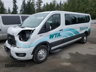 2024 Ford Transit Passenger XL with VIN 1FBAX9Y82RKB14246, listed as a Copart auction lot 49182855 with 2,167 mi miles and Salvage Title. Bid and sale history available at DreamBid. Image 1.
