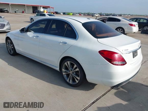 2016 Mercedes-Benz C 300 with VIN 55SWF4JB3GU098886, listed as a IAAI auction lot 42712459 with 161,900 mi miles and . Bid and sale history available at DreamBid. Image 3.