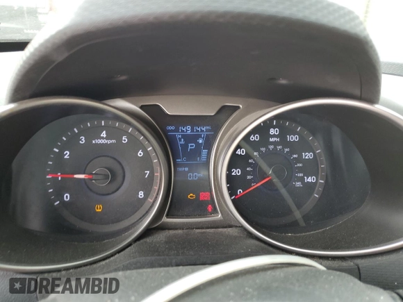 2012 Hyundai Veloster w/Gray Int with VIN KMHTC6AD8CU026797, listed as a Copart auction lot 58638025 with 149,144 mi miles and Clean title. Bid and sale history available at DreamBid. Image 9.