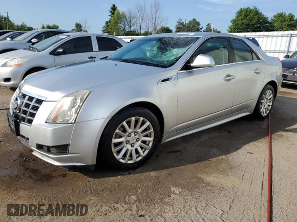 2012 Cadillac CTS with VIN 1G6DC5E56C0143293, listed as a Copart auction lot 63733405 with 244,318 mi miles and Salvage title. Bid and sale history available at DreamBid. Image 1.