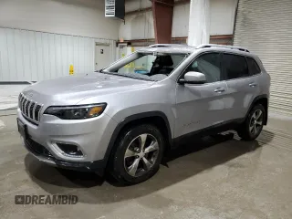 2019 Jeep Cherokee Limited with VIN 1C4PJMDX1KD236467, listed as a Copart auction lot 49985245 with 64,197 mi miles and Salvage Title. Bid and sale history available at carsss.com. Image 1.