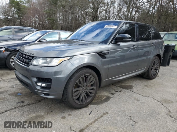 2017 Land Rover Range Rover Sport HSE Dynamic with VIN SALWV2FV4HA138570, listed as a Copart auction lot 47008825 with 75,004 mi miles and Salvage Title. Bid and sale history available at carsss.com. Image 1.