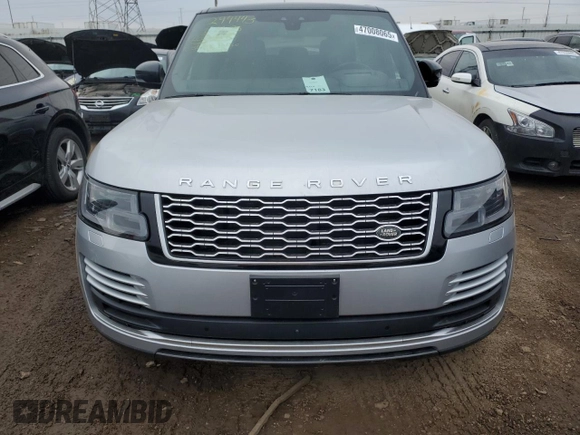2020 Land Rover Range Rover HSE with VIN SALGS2RU4LA578989, listed as a Copart auction lot 47008065 with 68,397 mi miles and Salvage Title. Bid and sale history available at DreamBid. Image 5.
