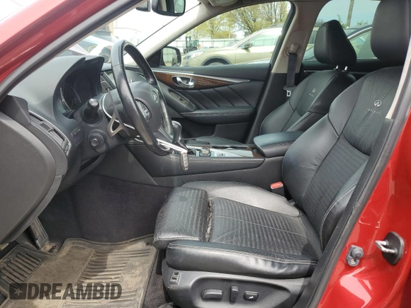 2014 Infiniti Q50 Hybrid Premium with VIN JN1AV7AR2EM702478, listed as a Copart auction lot 53332775 with 115,142 mi miles and Clean Title. Bid and sale history available at DreamBid. Image 7.