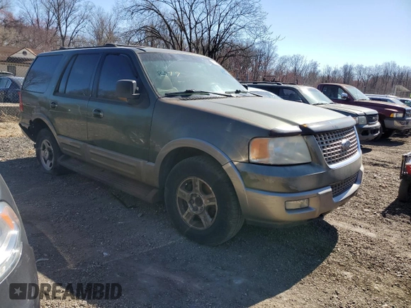 2003 Ford Expedition Eddie Bauer with VIN 1FMPU18L33LA51918, listed as a Copart auction lot 49985655 with 0 mi miles and Salvage Title. Bid and sale history available at carsss.com. Image 4.