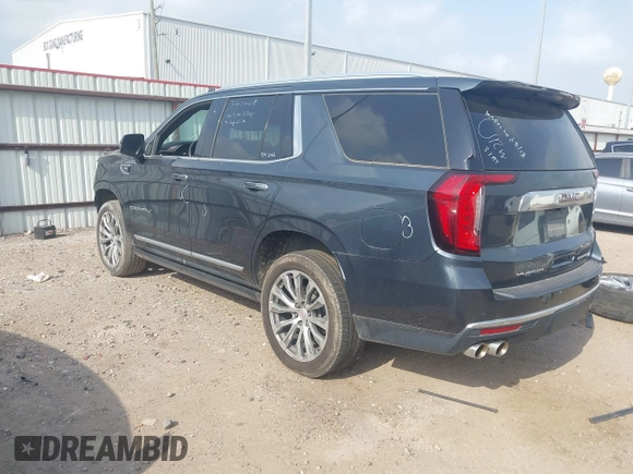2021 GMC Yukon Denali with VIN 1GKS2DKL4MR392195, listed as a IAAI auction lot 41961535 with 90,499 mi miles. Bid and sale history available at carsss.com. Image 3.