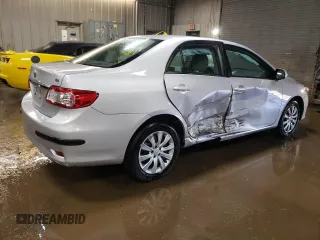2012 Toyota Corolla L with VIN 2T1BU4EE8CC762642, listed as a Copart auction lot 46004845 with 80,633 mi miles and Salvage Title. Bid and sale history available at carsss.com. Image 3.
