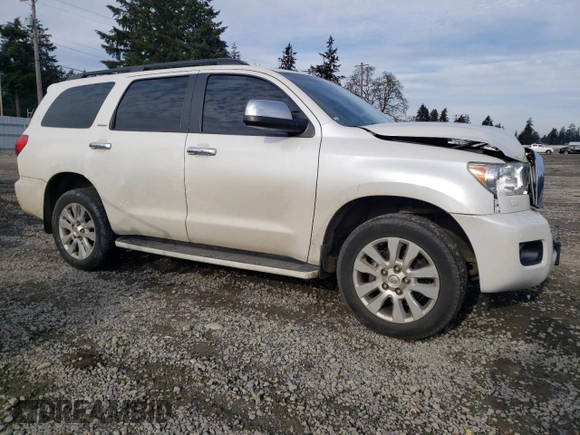 2017 Toyota Sequoia Platinum with VIN 5TDDY5G14HS148117, listed as a Copart auction lot 41897185 with 146,637 mi miles and Salvage Title. Bid and sale history available at carsss.com. Image 4.