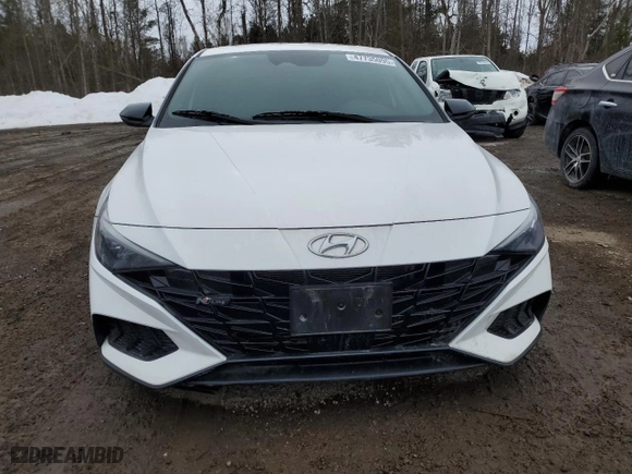 2023 Hyundai Elantra N Line with VIN KMHLR4AF7PU547259, listed as a Copart auction lot 47735095 with 91,765 mi miles and Salvage Title. Bid and sale history available at carsss.com. Image 5.